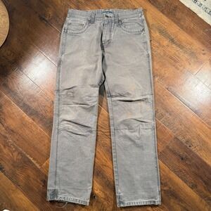 Eddie Bauer Mens Relaxed Fit Canvas Work Pants Gray Utility Straight Leg 32x32